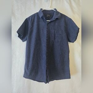 Marc Anthony Navy Casual Button Down Shirt